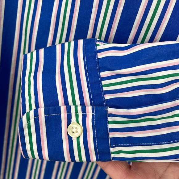 Polo Ralph‎ Lauren Stripped Cotton Shirt EUC size 16 - Picture 4 of 8